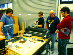 Bending the outside cylinder in the brake.