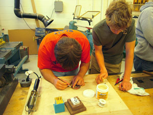 Fluxing filler cap assembly.