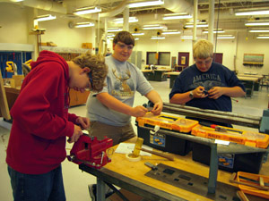 Making handle hinge.