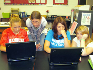 Research team at work.